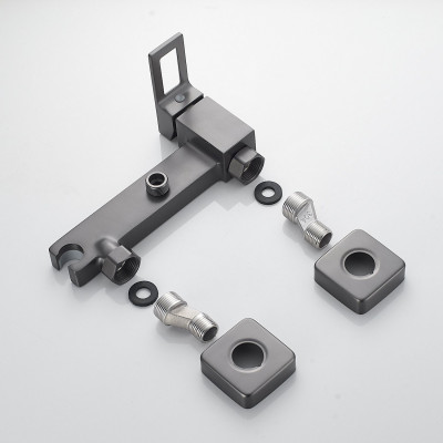 Гигиенический душ со смесителем Raffine F0596T-1, оружейная сталь