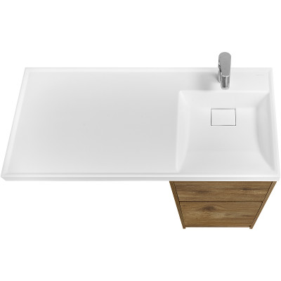 Тумба под раковину Aquaton Лондри 105 1A267001LHDR0 дуб рустикальный без фасада напольная