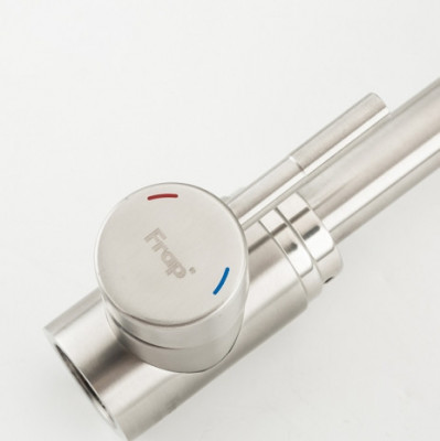 Смеситель Frap для кухни однорычажный поворотный сатин (F41899-1)