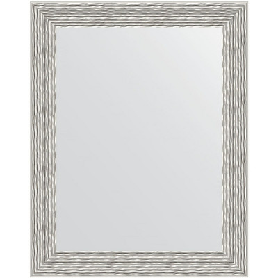 Зеркало настенное Evoform Definite 48х38 BY 3006 в багетной раме Волна алюминий 46 мм