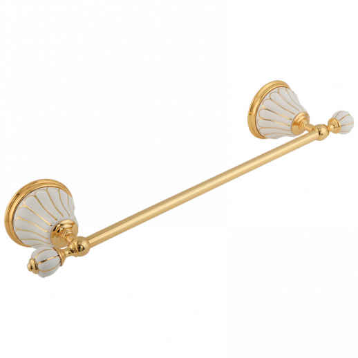MIGLIORE Olivia 17531 полотенцедержатель одинарный 40 см, золото/декор золото