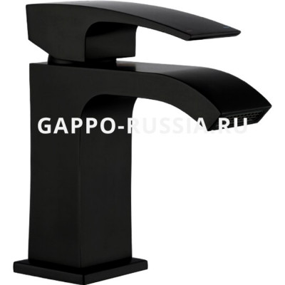 Смеситель для раковины Gappo G07-6 однорычажный черный (G1007-6)