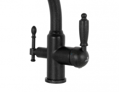 Смеситель для кухни под фильтр Kaiser Vincent 31244-5 Black, черный мрамор