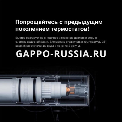 Душевая стойка с термостатом Gappo хром (G2490)