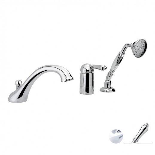 Nicolazzi Classica 3414 CR 75 смеситель на борт ванны, хром/ручка El Capitan