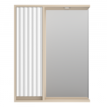 Зеркальный шкаф Brevita Balaton 65 BAL-04065-03-01Л левый (белый, бежевый)