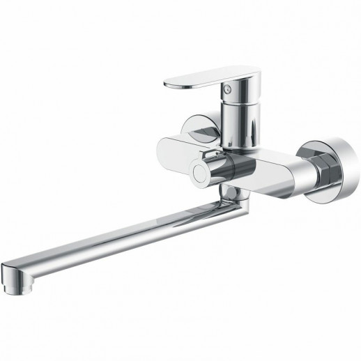 Смеситель для ванны Haiba HB22590 универсальный с душевым гарнитуром (латунь) хром