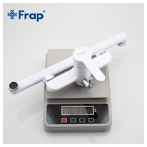 Смеситель для ванны и душем Frap H41 F2241, белый/хром