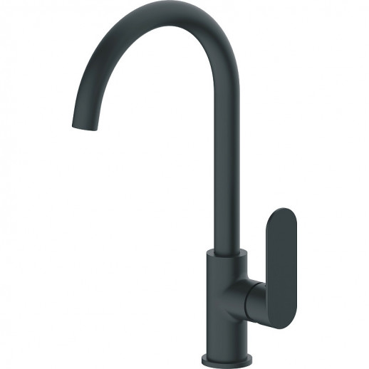 Однорычажный смеситель для кухни Haiba HB70590-7 (латунь) черный