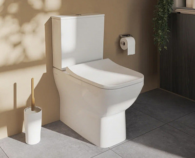 Унитаз компакт Vitra Integra Square Open-Back 9833B003-7205 с бачком и сиденьем микролифт