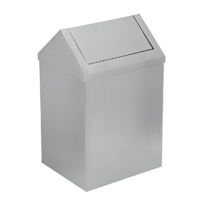 Efor Metal Бак-ведро для мусора квадратный с качающейся крышкой, 45 л