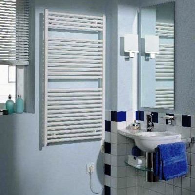 Zehnder Toga TE-120-050/DD полотенцесушитель электрический, нержавеющая сталь, 127,5см x 50см