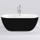Акриловая ванна Black&White Black Swanl 180x75 111sbb овальная  (111sbbl)