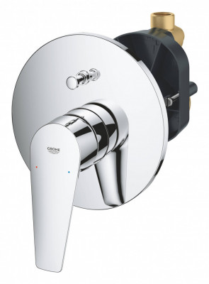 Смеситель для ванны GROHE BauEdge однорычажный, хром (29079001)