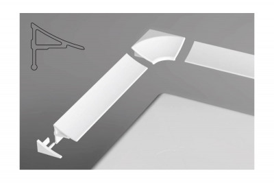 RAVAK XB461100001 Универсальная декоративная планка 11/1100, белая