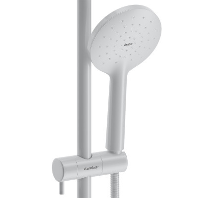 Душевая система Damixa Jupiter 977000200 белая матовая 1 режим