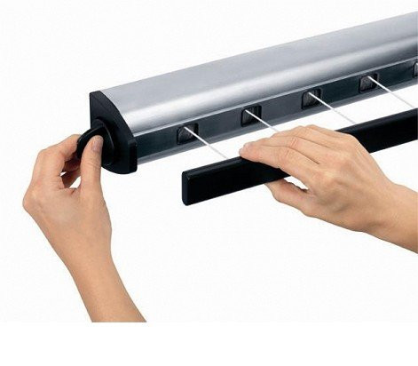 Brabantia Stainless Steel 385766 настенная сушилка для белья, вытяжная, хром