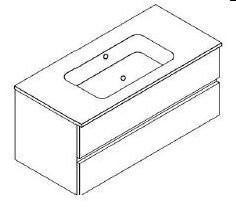 Armadi Art Moderno Lita LT111 тумба с раковиной, светлое дерево, 111 см