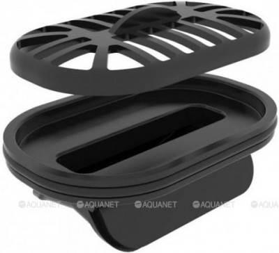 Душевой лоток Pestan Confluo Frameless Line Black Matte 13701259, 300мм  Нержавеющая сталь / ABS-пластик