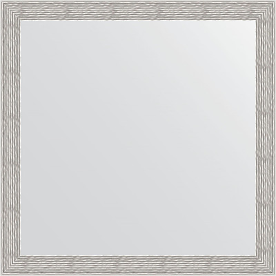 Зеркало настенное Evoform Definite 61х61 BY 3134 в багетной раме Волна алюминий 46 мм