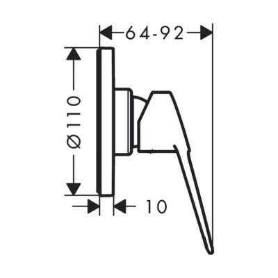 Смеситель для душа Hansgrohe Novus Loop 71361000 (хром)