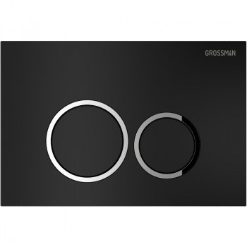 Клавиша смыва Grossman Galaxy 700.K31.01.210.210 черная ABS-пластик