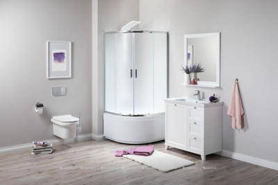 Душевой поддон Aquanet Optimal 90х90 четверть круга белый (00293351)