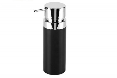 Дозатор для жидкого мыла Primanova черный (0.3л) LENOX, 6.5х 18.5х6.5 см пластик M-E31-06