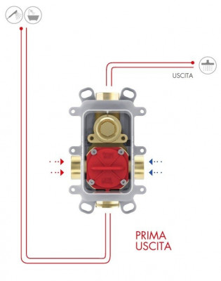 Внутренний механизм смесителя для ванны и душа FIMA Carlo Frattini Fimasmartbox F3800
