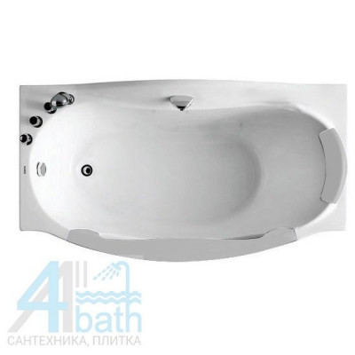 Акриловая ванна GEMY G9072 C L 171х92х77 см, белая