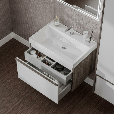 Раковина подвесная Kerama Marazzi Cubo 70 CU.wb.70 белая глянцевая прямоугольная