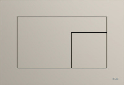 TECEvelvet Панель смыва унитаза для системы двойного смыва, цвет серовато-бежевый (9240733)