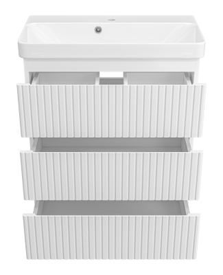 Тумба под раковину Brevita Victory 70 напольная (белая) VIC-07070-0103Я