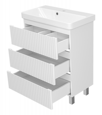 Тумба под раковину Brevita Victory 70 напольная (белая) VIC-07070-0103Я