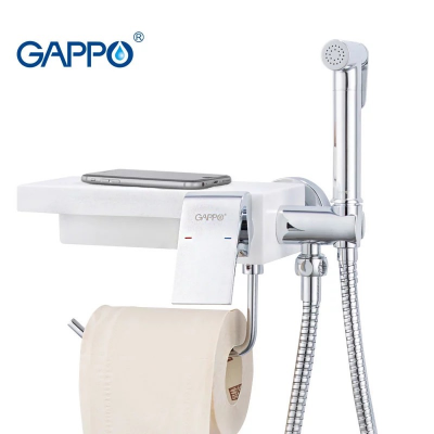 Смеситель для биде Gappo G7296, белый/хром