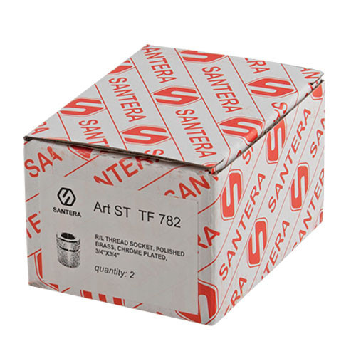 Соединение Santera TF 782 3/4"x3/4" прямое, хромированное с обратной резьбой