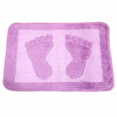 Коврик для ванной Primanova Paty Foot 60х40 см полипропилен фиолетовый (D-12989)