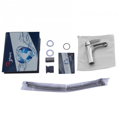 Смеситель для раковины Plstart PD10082, хром