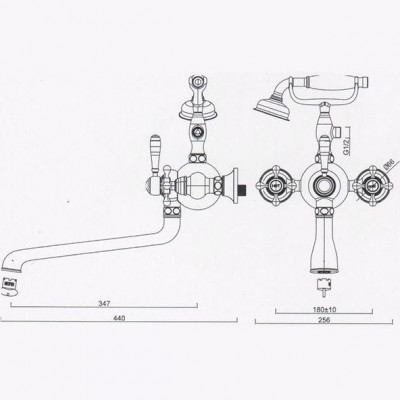 GERHANS Caissa K13101 смеситель для ванны
