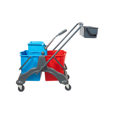 Двухведерная уборочная тележка Uctem Plas 2х17л CK770
