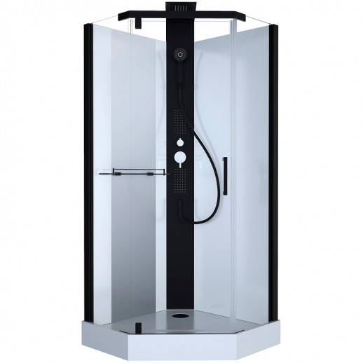 Душевая кабина Black&White Galaxy G8705 90x90 8705900 с гидромассажем форма призма