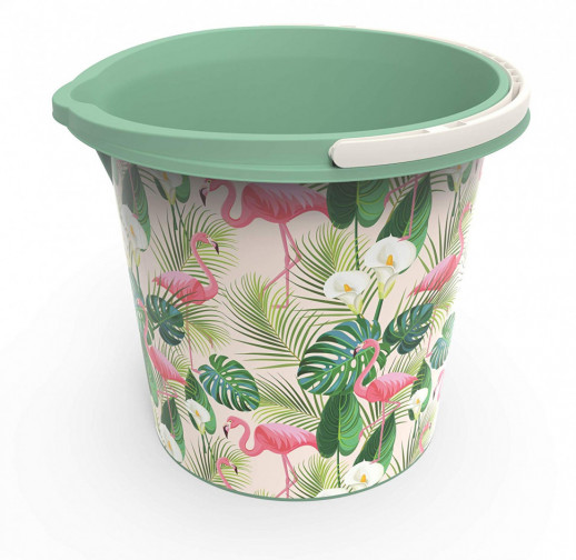 Ведро Rotho Vario Art 10л, фламинго