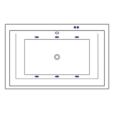 Ванна акриловая Excellent Crown Lux 190x120 WAEX.CRO19.SOFT.BR с гидромассажем прямоугольная