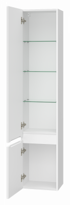 Шкаф-пенал в ванную Brevita Victory 35 подвесной левый (белый) VIC-05035-010L