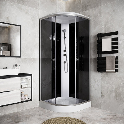 Душевая кабина Niagara Eco 80x80 E80/13/TN без гидромассажа четверть круга угловая