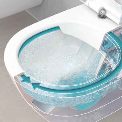Villeroy&Boch Venticello 4611R001 унитаз подвесной с открытым смывным краем 37,5 см х 56,5 см, белый (чаша)