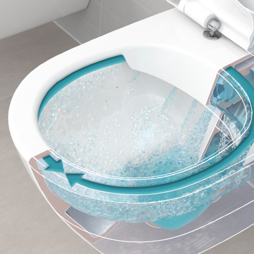 Villeroy&Boch Venticello 4611R001 унитаз подвесной с открытым смывным краем 37,5 см х 56,5 см, белый (чаша)
