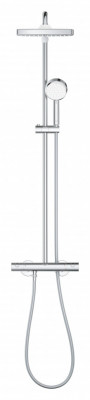 Душевая система GROHE Tempesta Cosmopolitan 250 CUBE с термостатом настенного монтажа, хром (26689000)