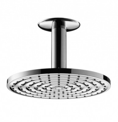 Верхний душ Hansgrohe Raindance 27472000 180mm в комплекте с потолочным кронштейном потолочный (хром)