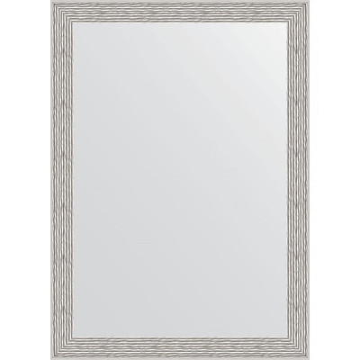 Зеркало настенное Evoform Definite 71х51 BY 3038 в багетной раме Волна алюминий 46 мм